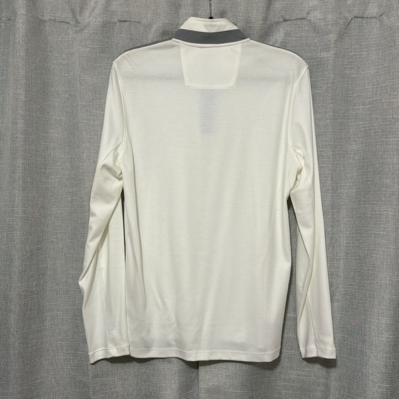 NWT Men’s Calvin Klein “Liquid Touch” 1/4 Zip Top-Sz S-Lightweight-White/Gray - Picture 8 of 14